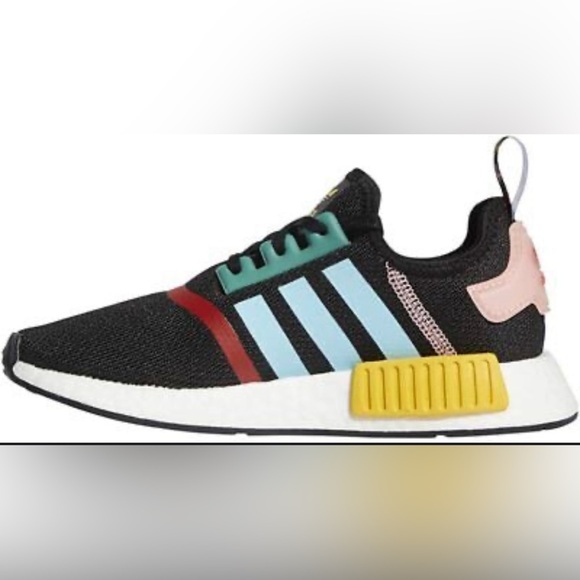 adidas Shoes - ADIDAS NMD R1 black multi colored sneakers
